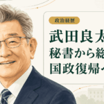 武田良太の経歴・学歴と生い立ち｜亀井静香秘書から総務相、2026年の国政復帰まで